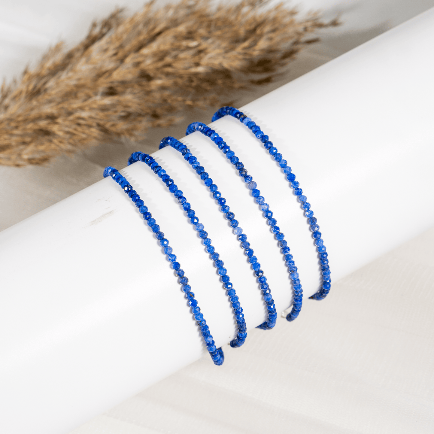 Lapis Lazuli  Crystal Anklet | Natural Healing Crystal Anklet | Energy Protection & Spiritual Jewelry