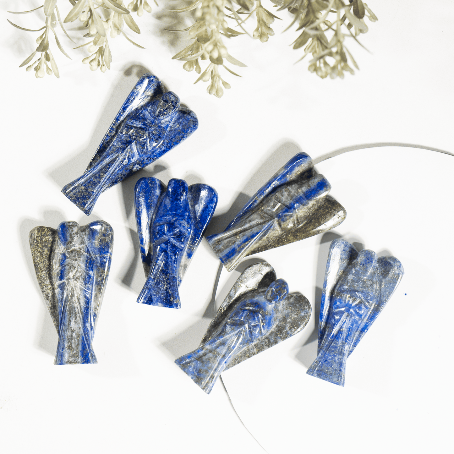 2'' Lapis Lazuli Angel, Gemstone Peace Angel