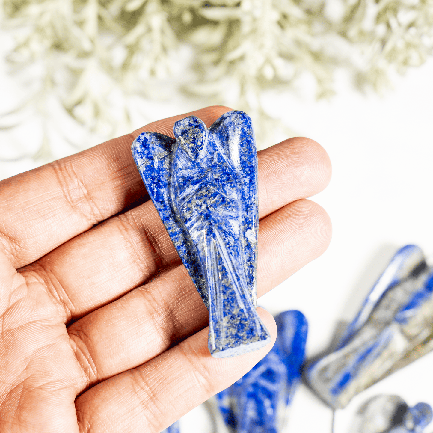 2'' Lapis Lazuli Angel, Gemstone Peace Angel