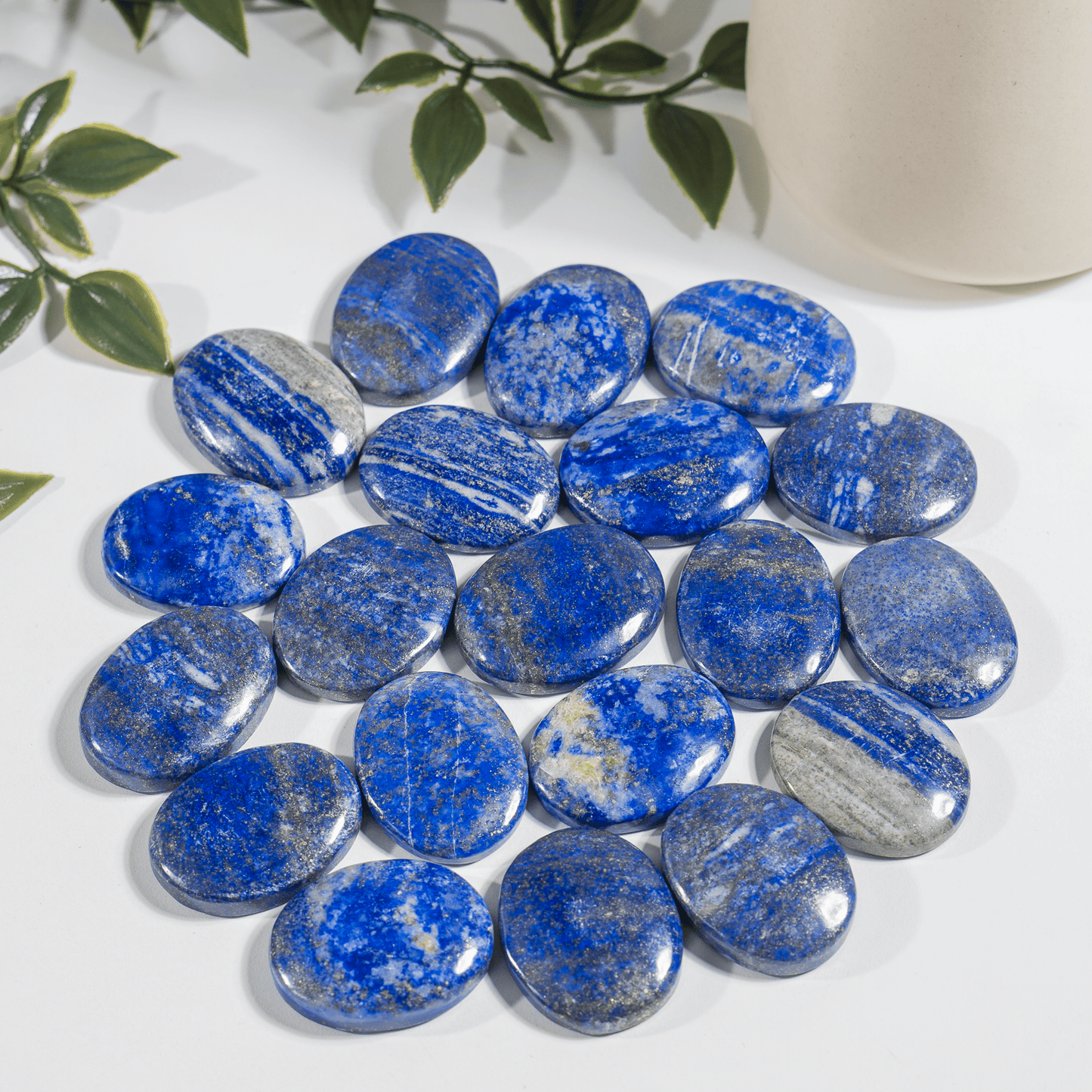 Lapis Lazuli Flat Gemstone Stone
