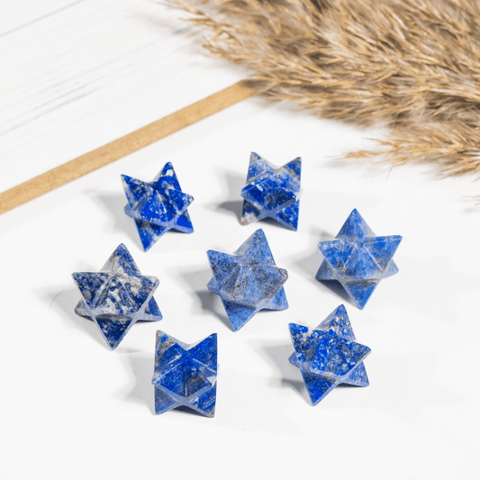 Lapis Lazuli Merkaba Stars
