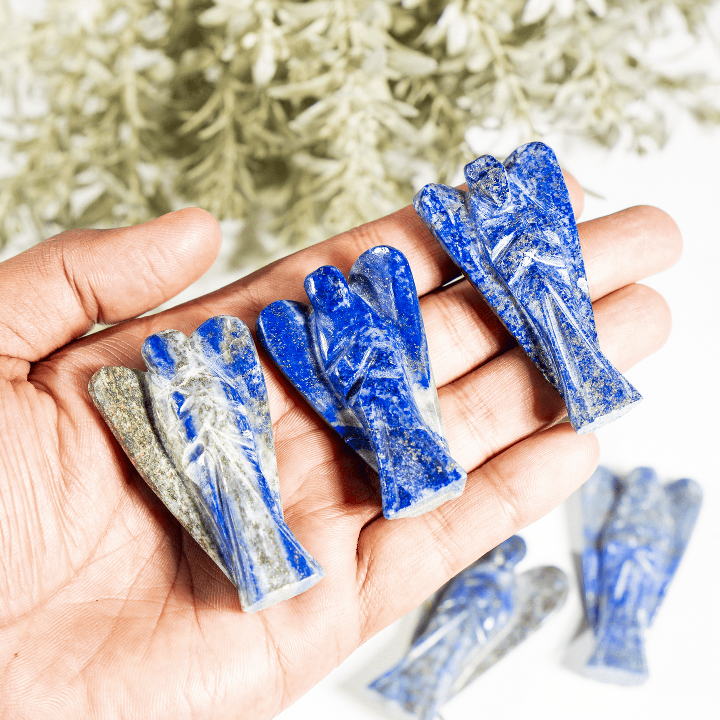 2'' Lapis Lazuli Angel, Gemstone Peace Angel