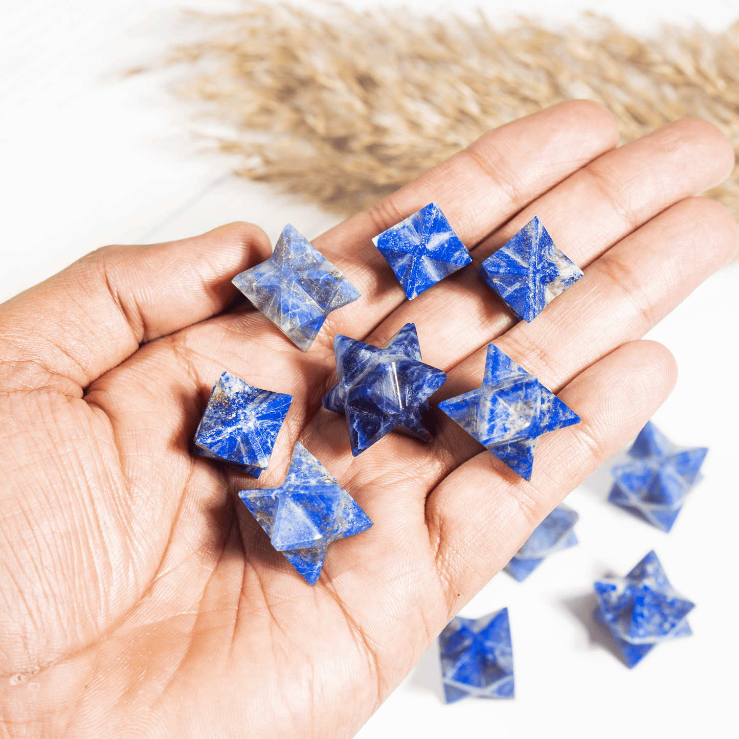 Lapis Lazuli Merkaba Stars