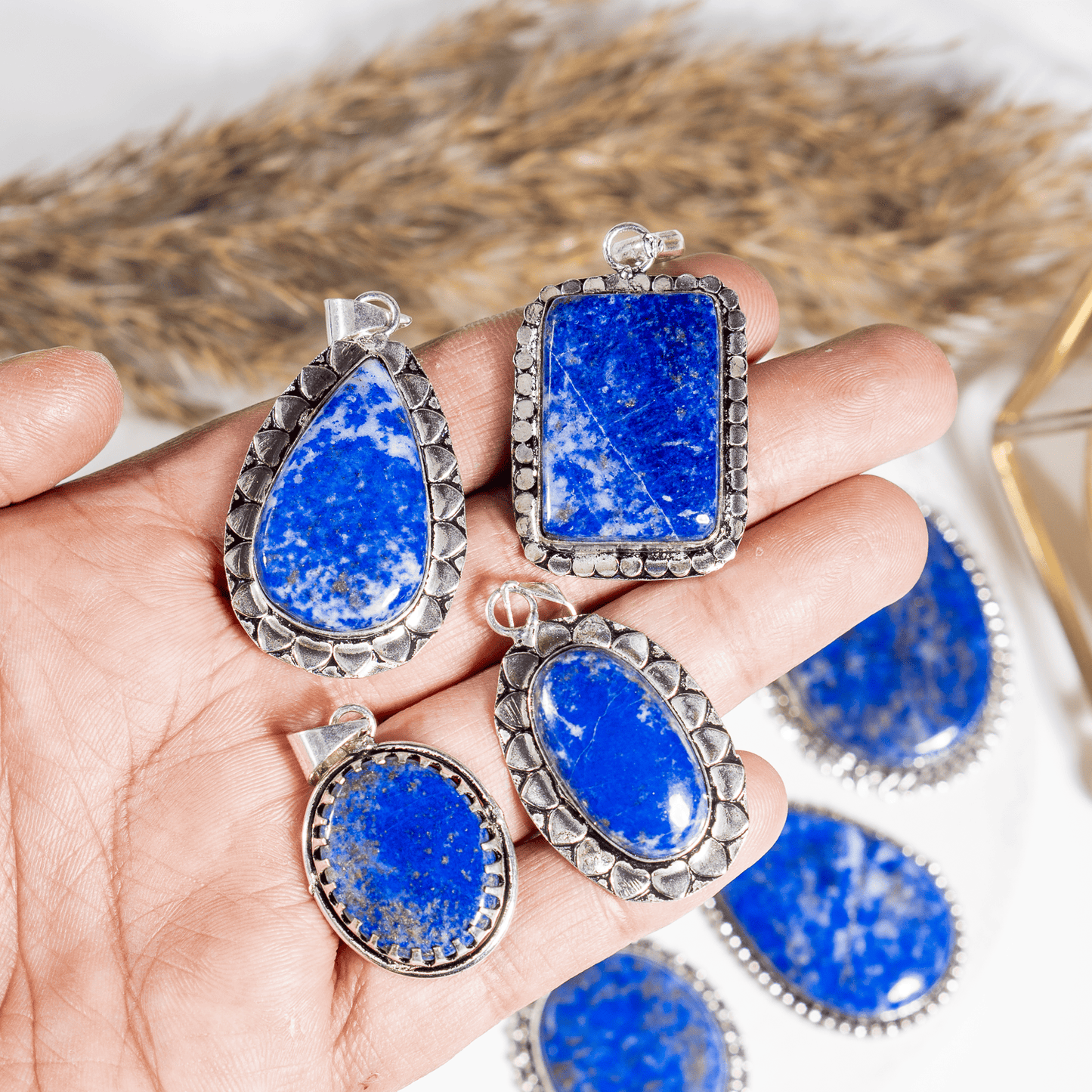 Lapis Lazuli Pendant |Crystal Jewelry | Natural Gemstone Pendant | Crystal Charm Jewelry | Boho Pendant