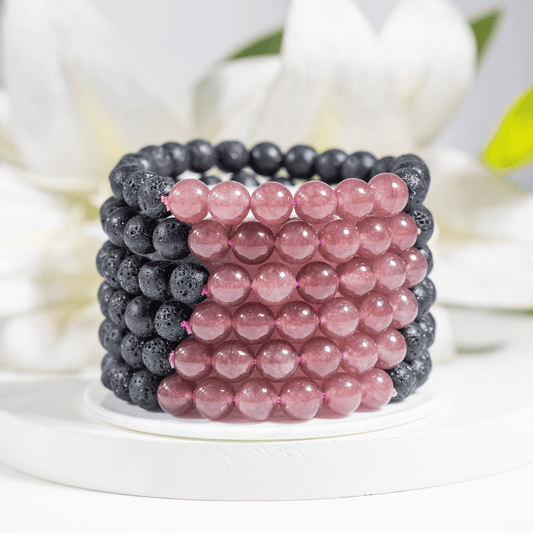 Lava with Pink Tourmaline Diffuser