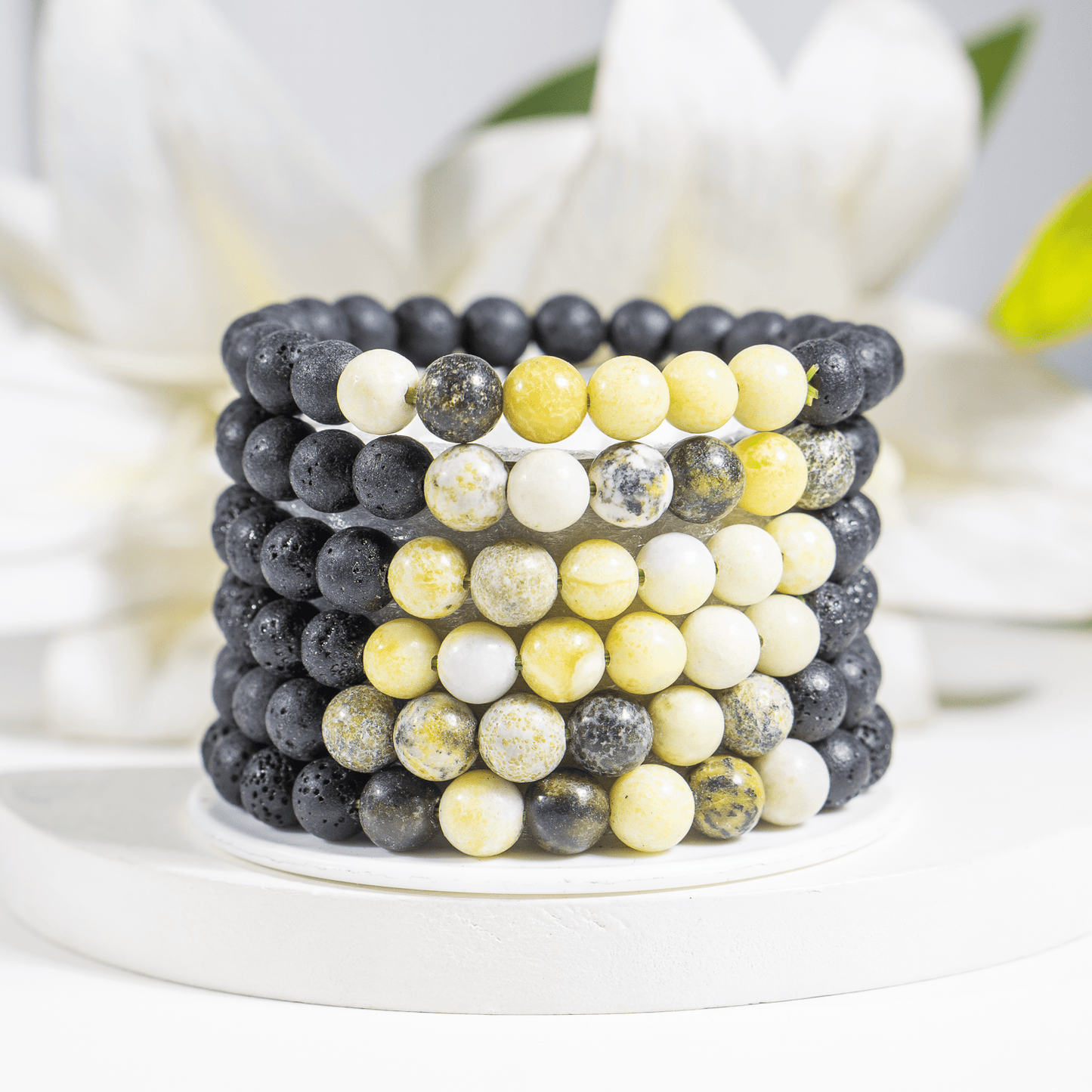 Lava with Serpentine Diffuser Bracelet