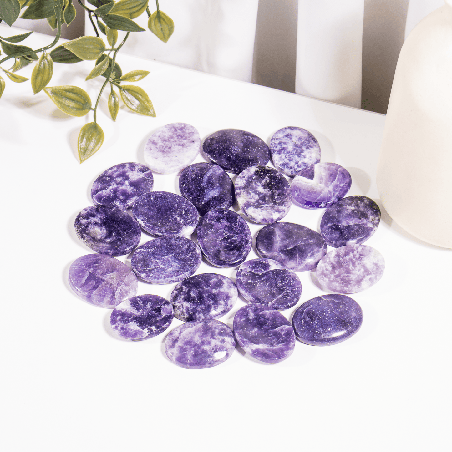Lepidolite Worry Stones