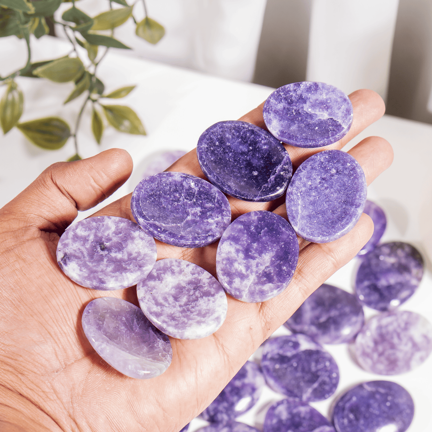 Lepidolite Worry Stones