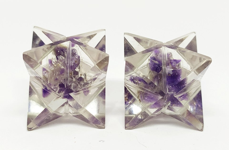 Amethyst Orgone Merkaba Stars