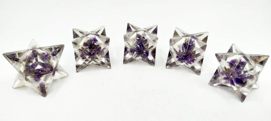 Amethyst Orgone Merkaba Stars
