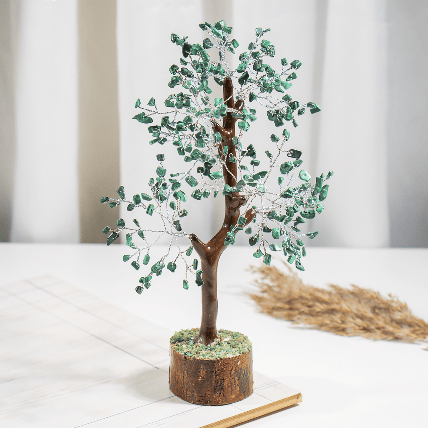 Malachite Crystal Tree With 300 Natural Crystal Chips