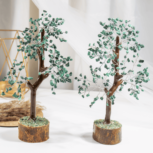 Malachite Crystal Tree With 300 Natural Crystal Chips