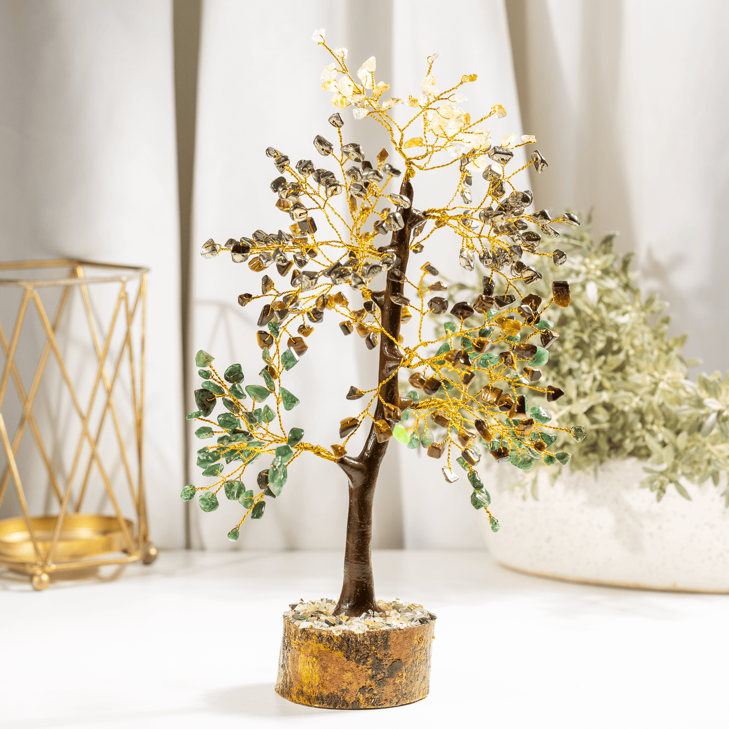 Money Magnet Crystal Tree With 300 Natural Crystal Chips