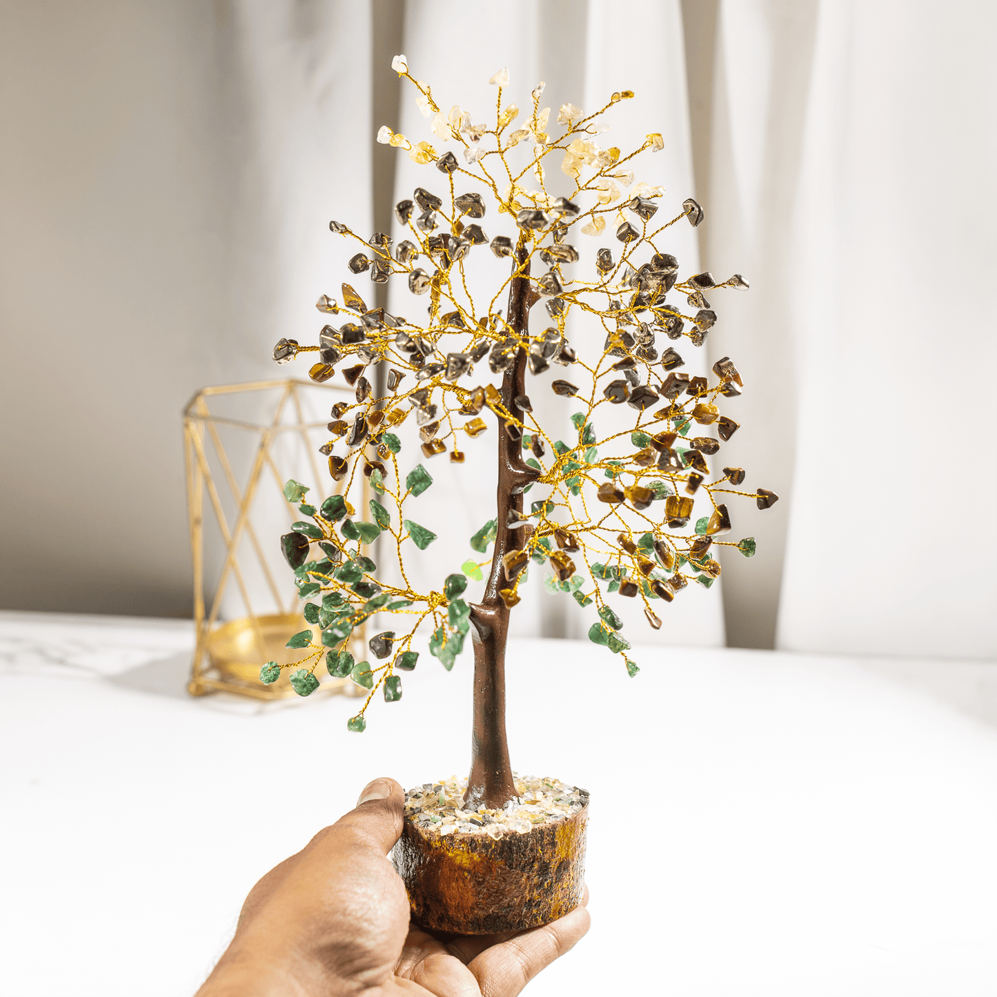 Money Magnet Crystal Tree With 300 Natural Crystal Chips