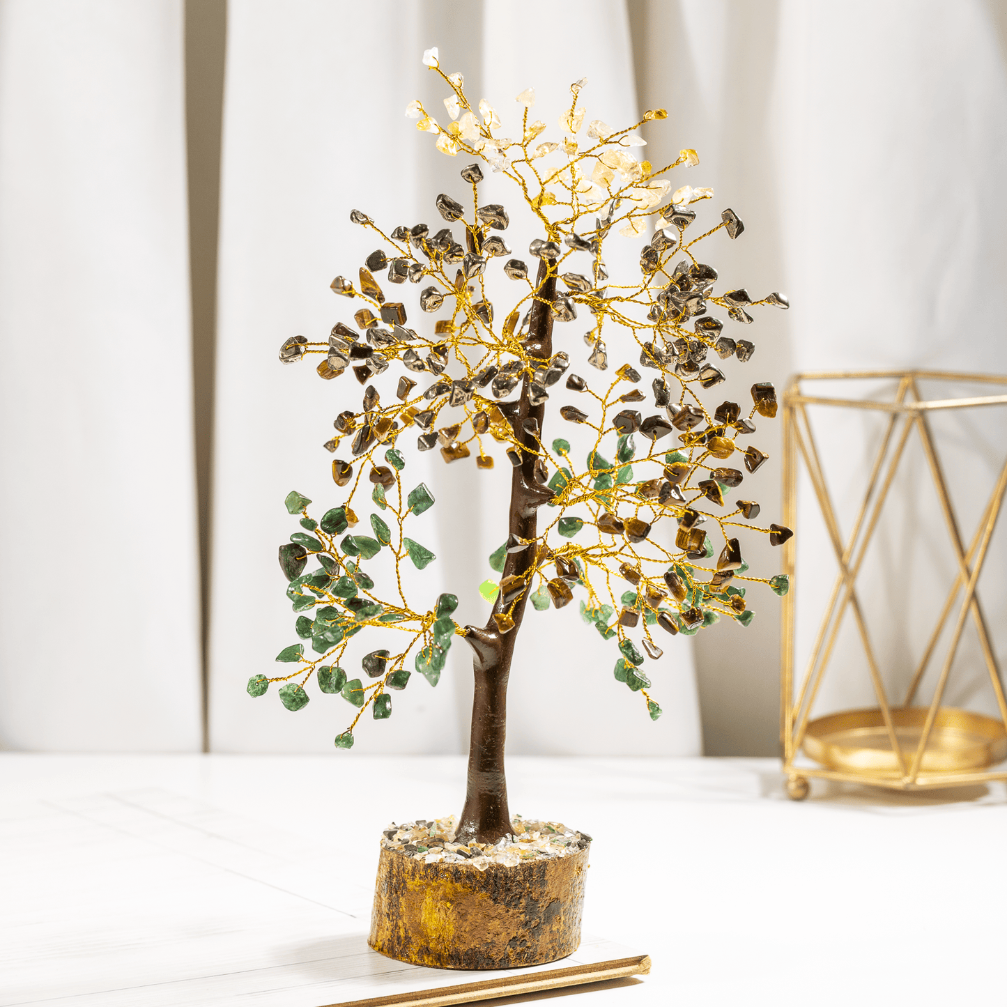 Money Magnet Crystal Tree With 300 Natural Crystal Chips