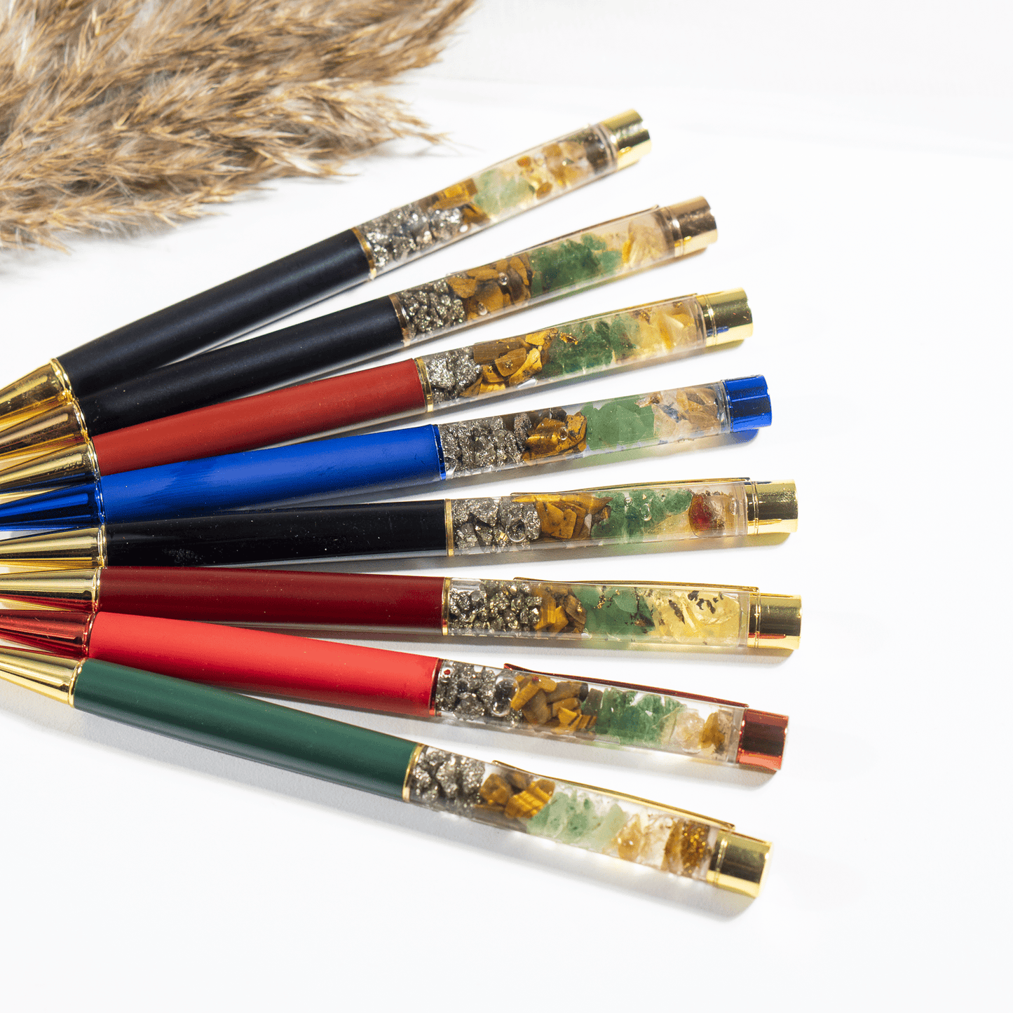 Money Magnet Crystal Pen | Gemstone Ballpoint Pen | Manifestation & Mindful Writing