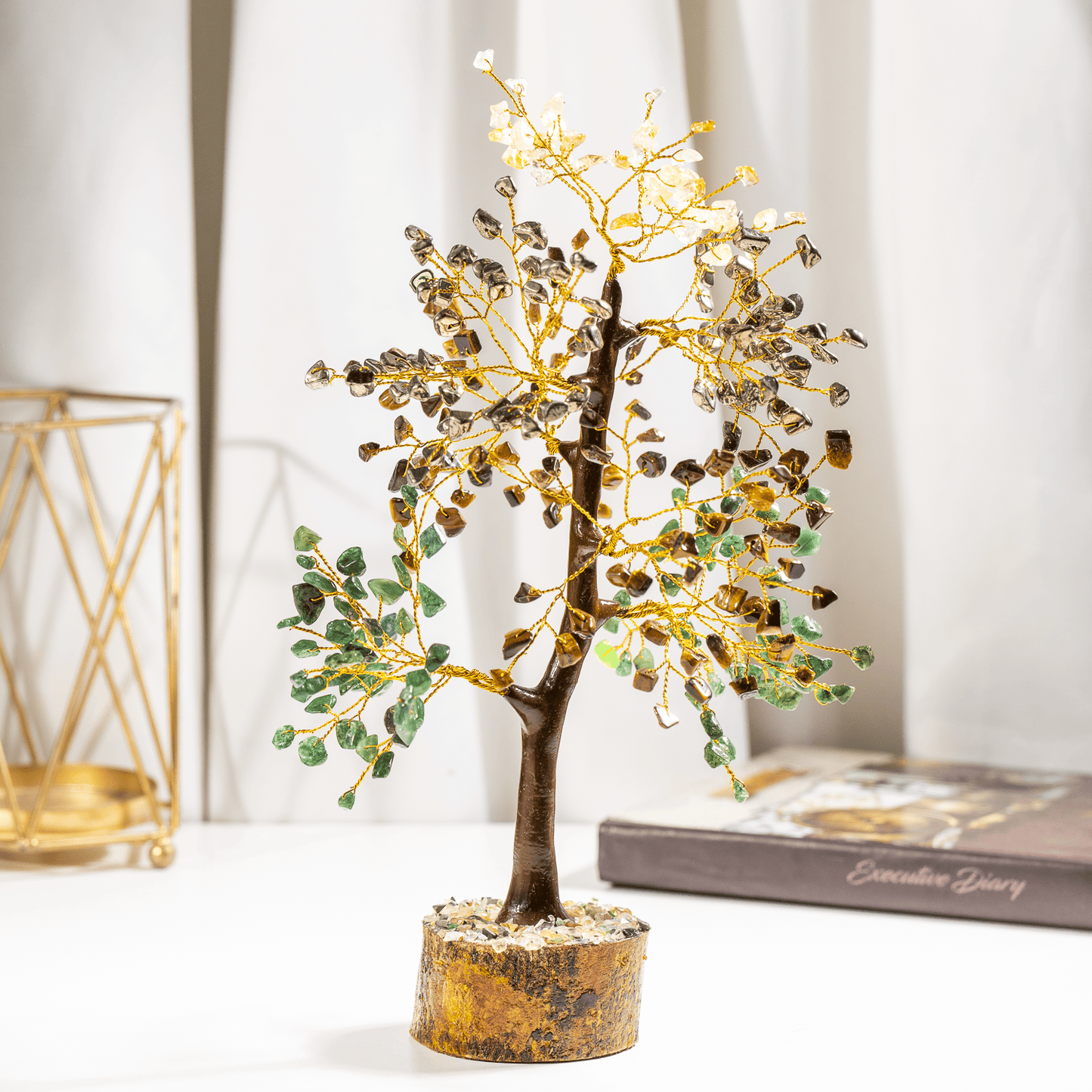 Money Magnet Crystal Tree With 300 Natural Crystal Chips