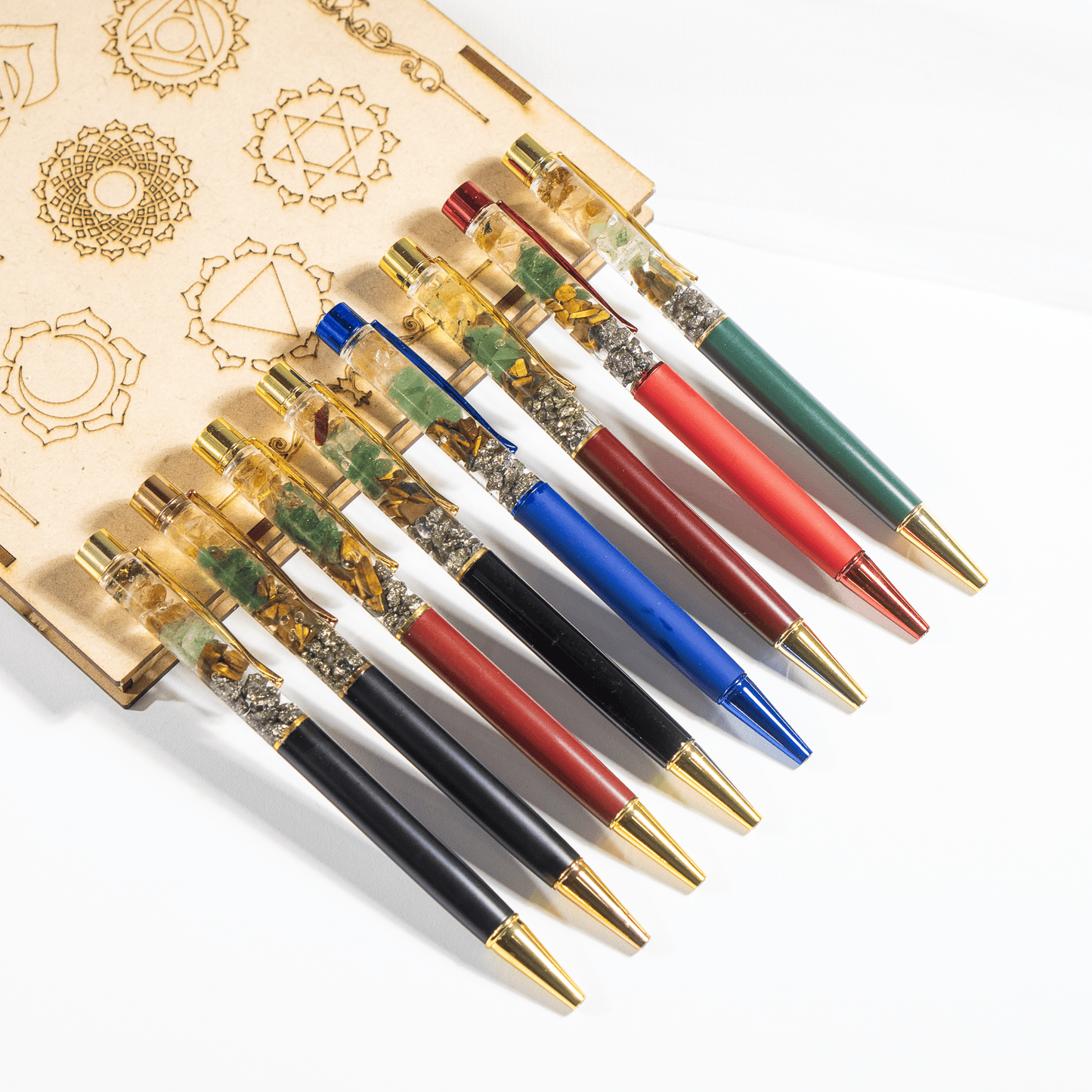 Money Magnet Crystal Pen | Gemstone Ballpoint Pen | Manifestation & Mindful Writing
