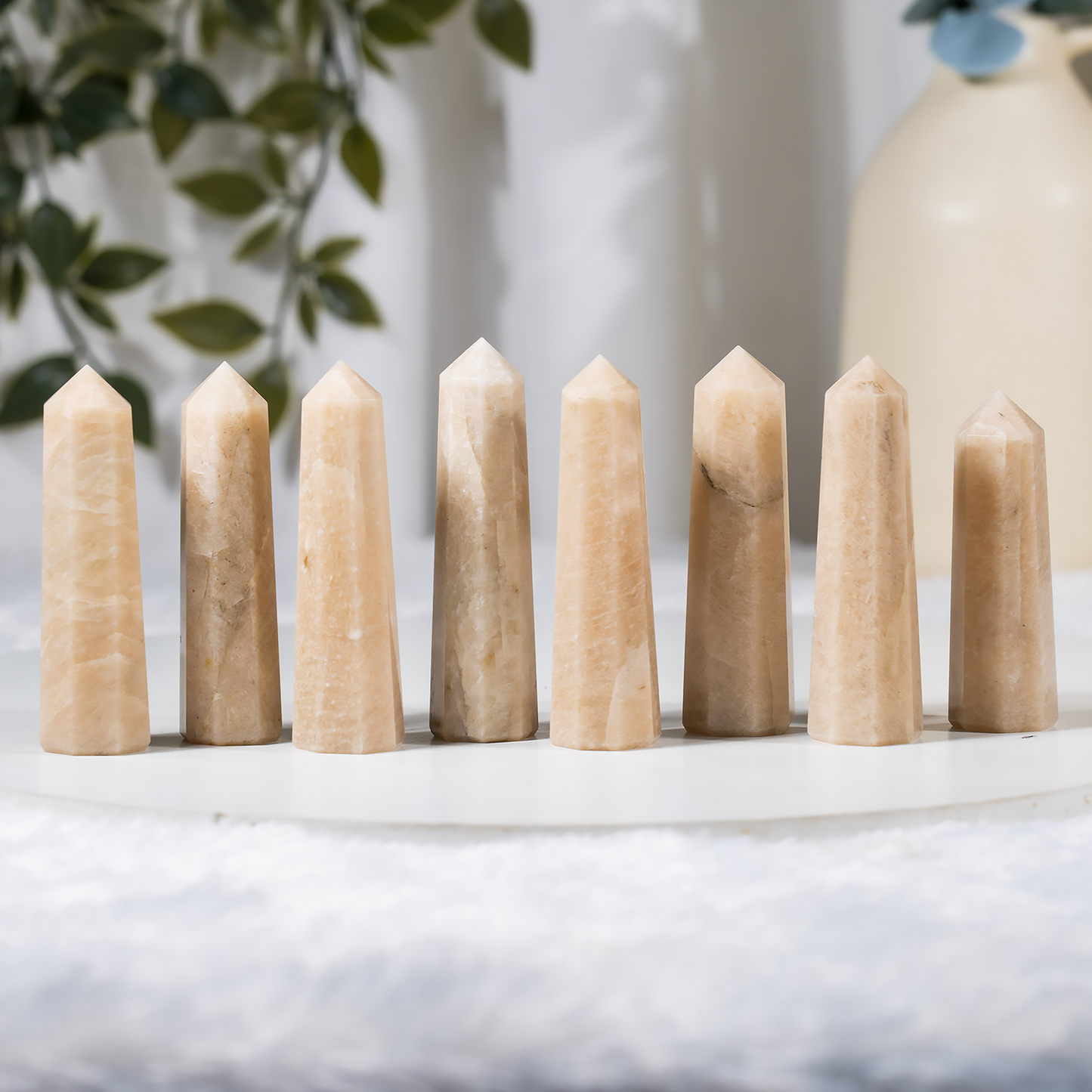 1kg Moonstone Obelisk Tower Point (11-13Pcs)