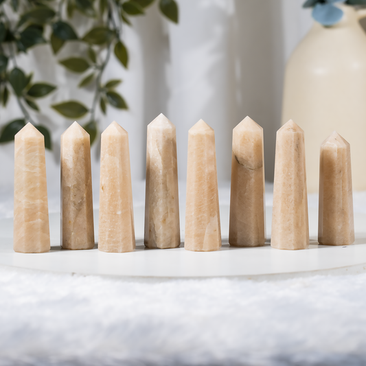 1kg Moonstone Obelisk Tower Point (11-13Pcs)