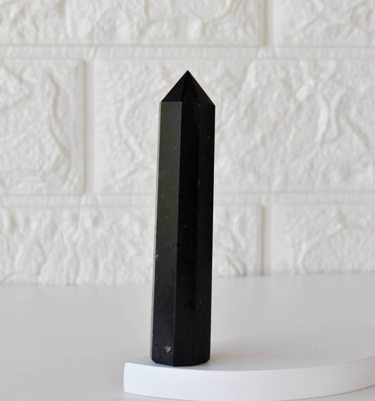 1kg Black Tourmaline Obelisk Tower Point (8-10Pcs)