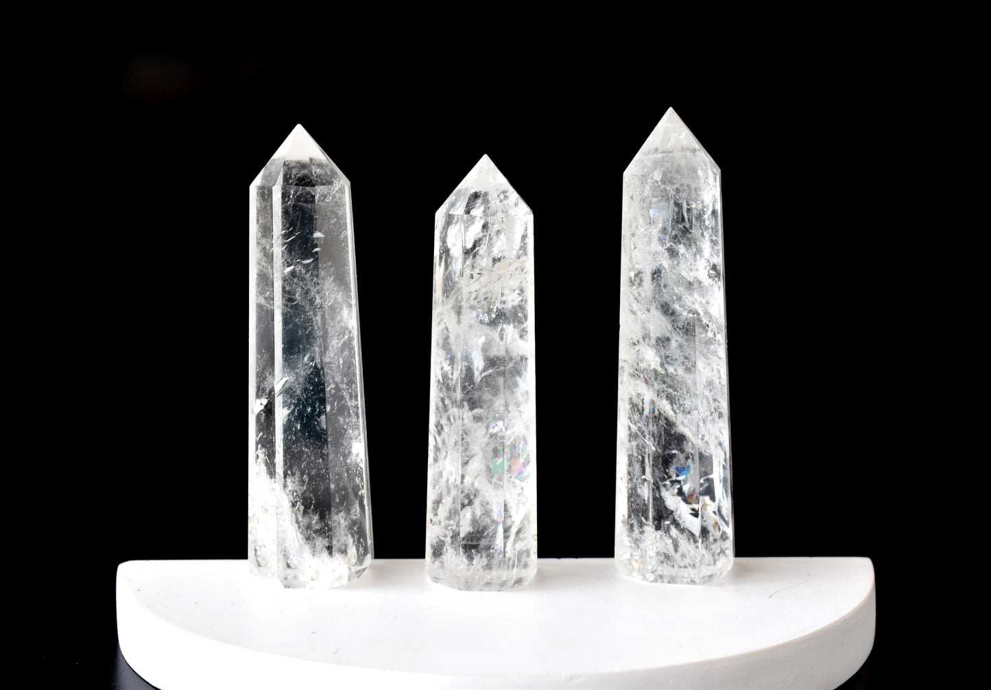 1kg Crystal Quartz Obelisk Tower Point (17-19Pcs)