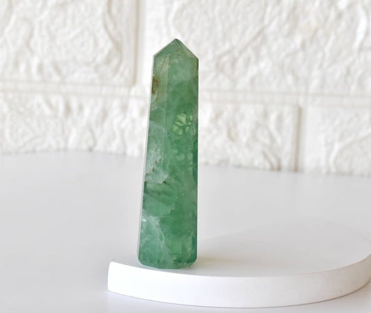 1kg Green Fluorite Obelisk Tower Point (10-12Pcs)