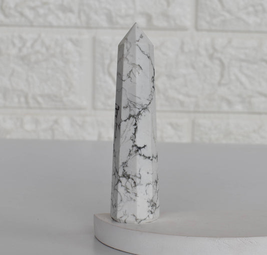 1kg Howlite Obelisk Tower Point (8-10Pcs)