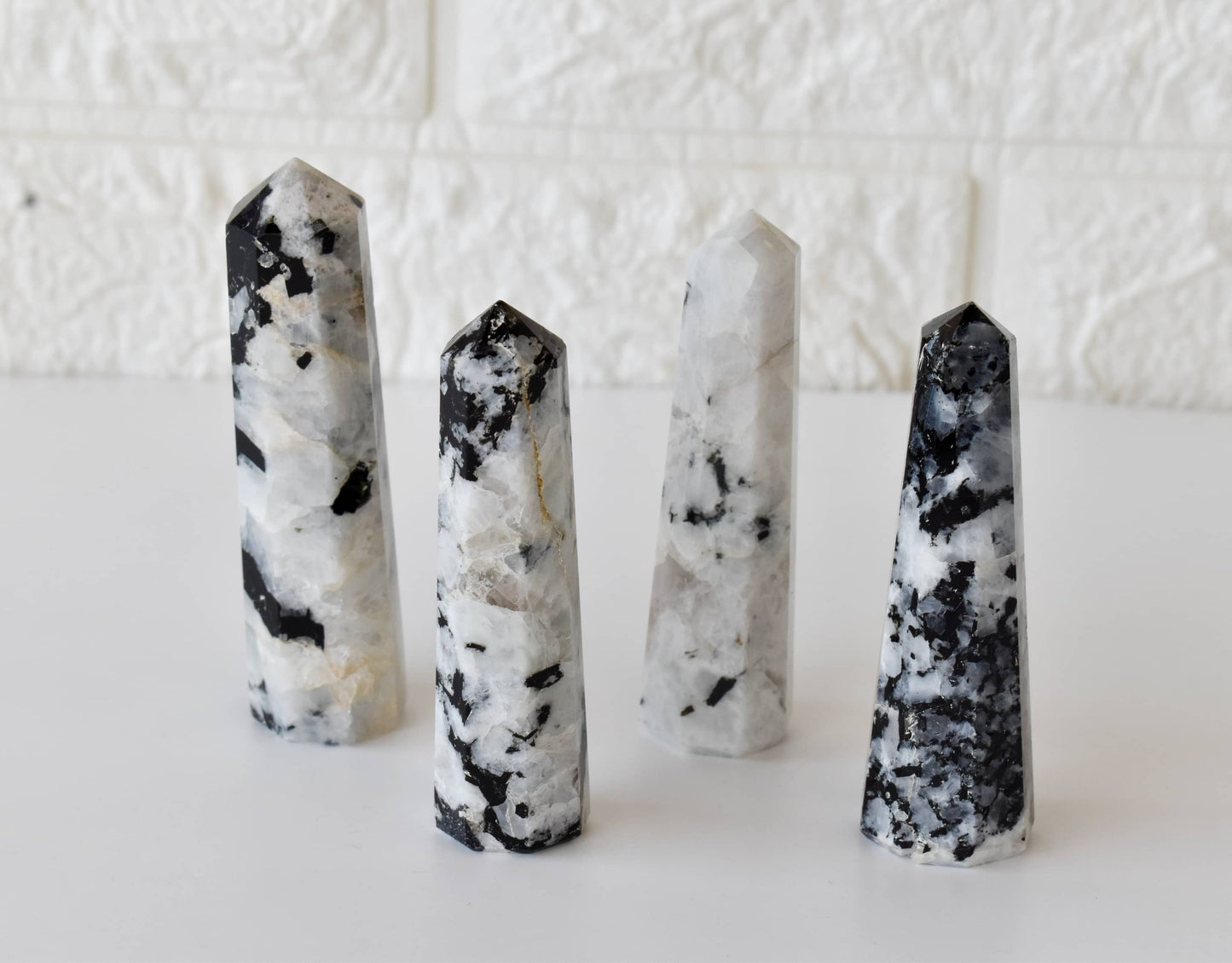 1kg Rainbow Moonstone Obelisk Tower Point (8-10Pcs)