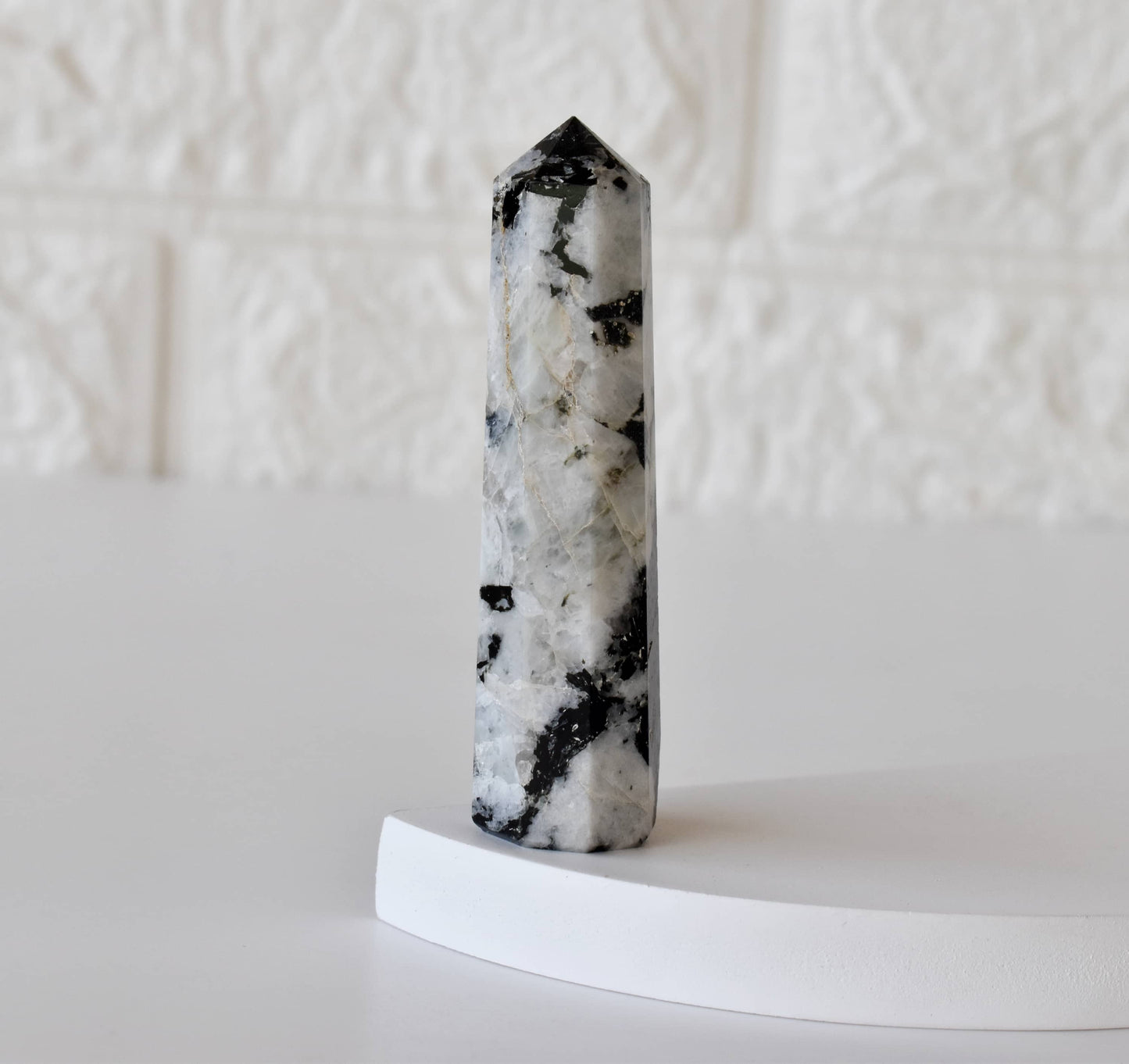 1kg Rainbow Moonstone Obelisk Tower Point (8-10Pcs)
