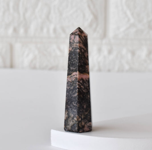 1kg Rhodonite Obelisk Tower Point (11-13Pcs)