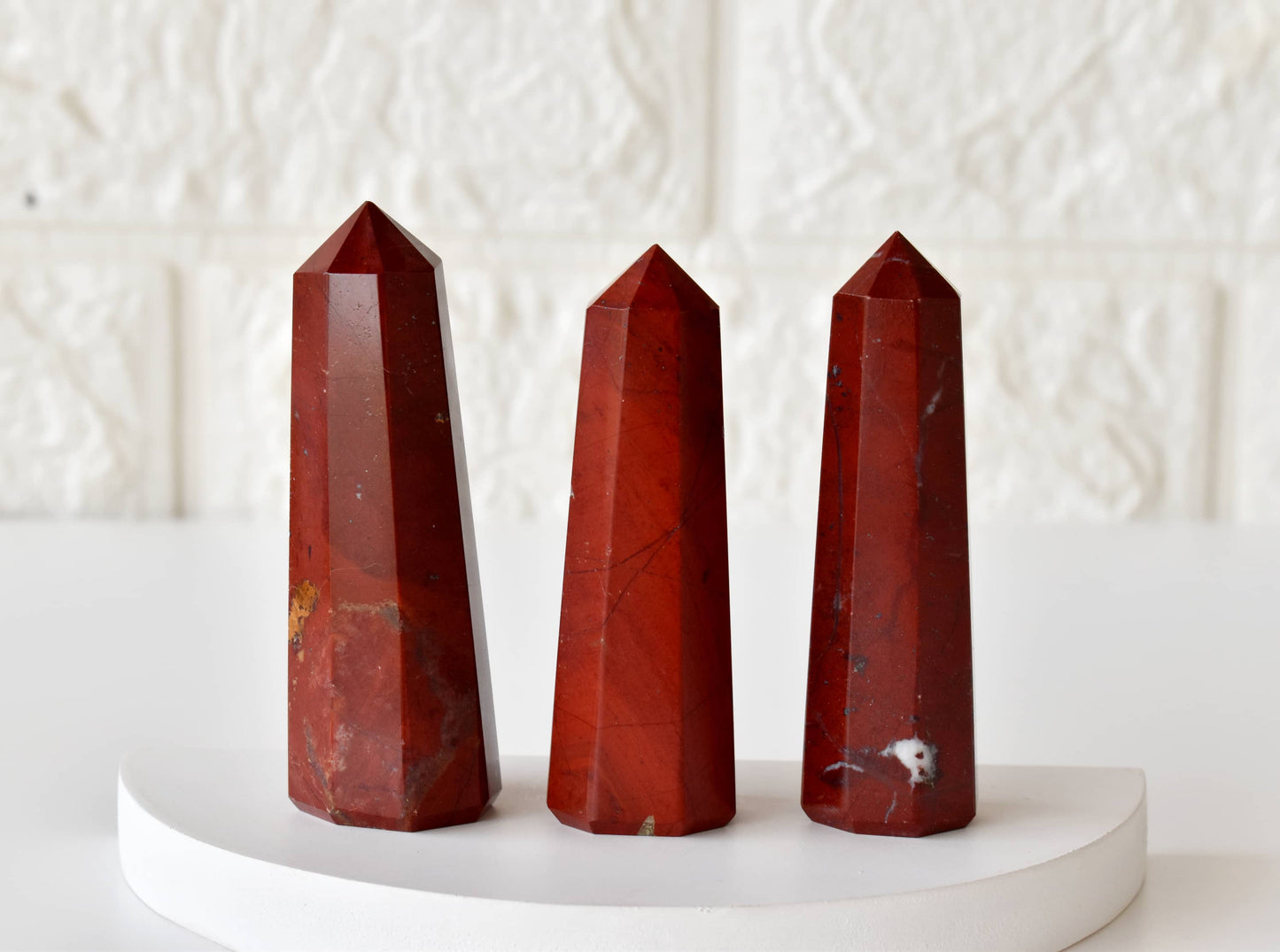 1kg Red Jasper Obelisk Tower Point (11-13Pcs)