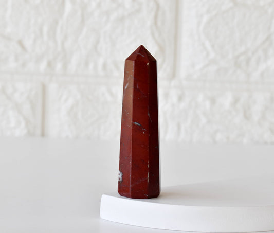 1kg Red Jasper Obelisk Tower Point (11-13Pcs)