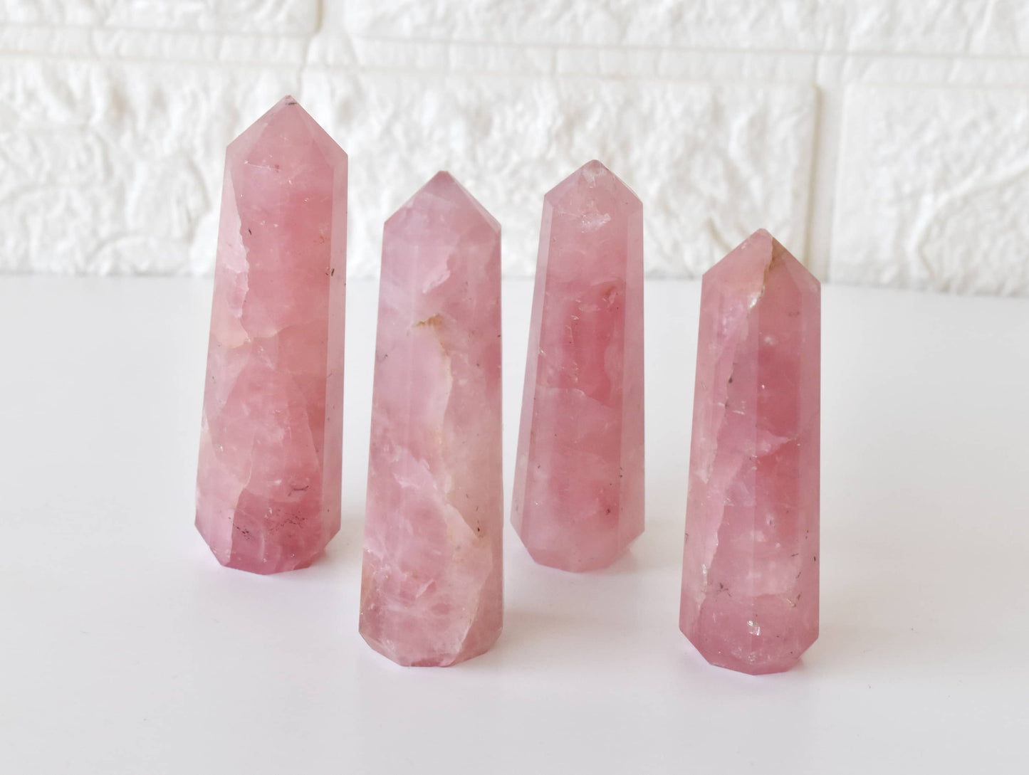 1kg Rose Quartz Obelisk Tower Point (12-14Pcs)