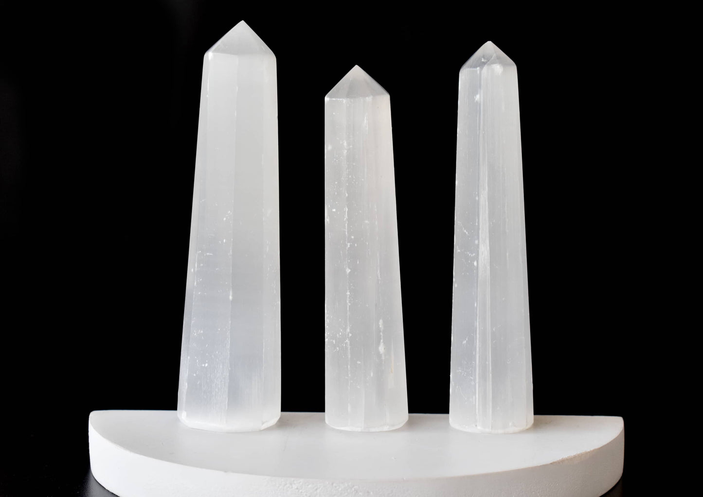 1kg Selenite Obelisk Tower Point (11-13Pcs)