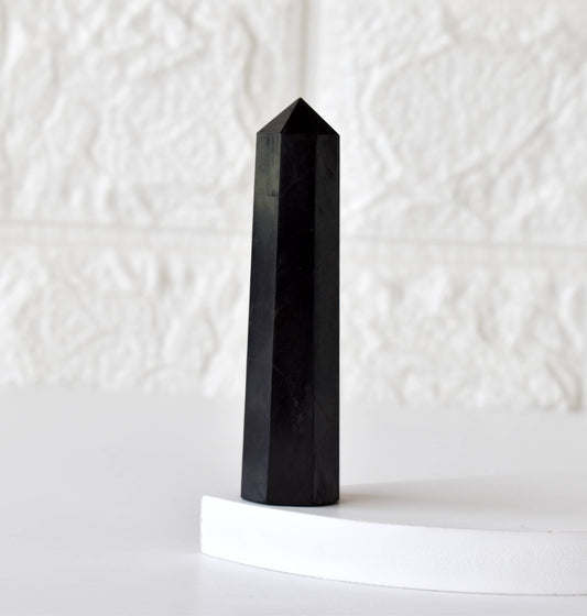 Shungite Black Obelisk Tower Point (11-13Pcs)