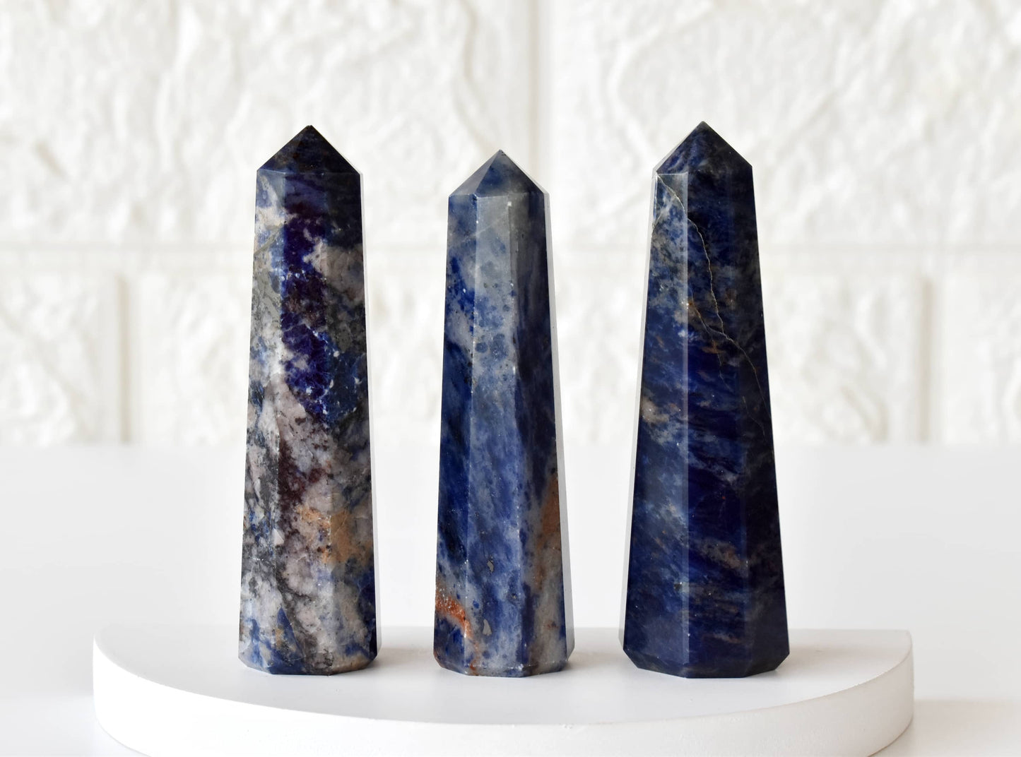 1kg Sodalite Obelisk Tower Point (12-14Pcs)