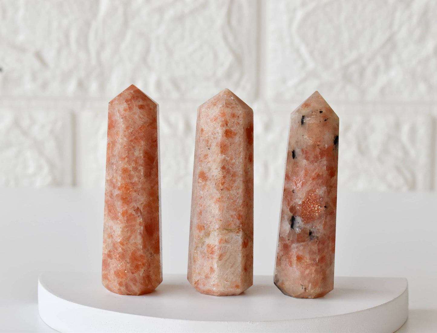 1kg Sunstone Obelisk Tower Point (11-13Pcs)