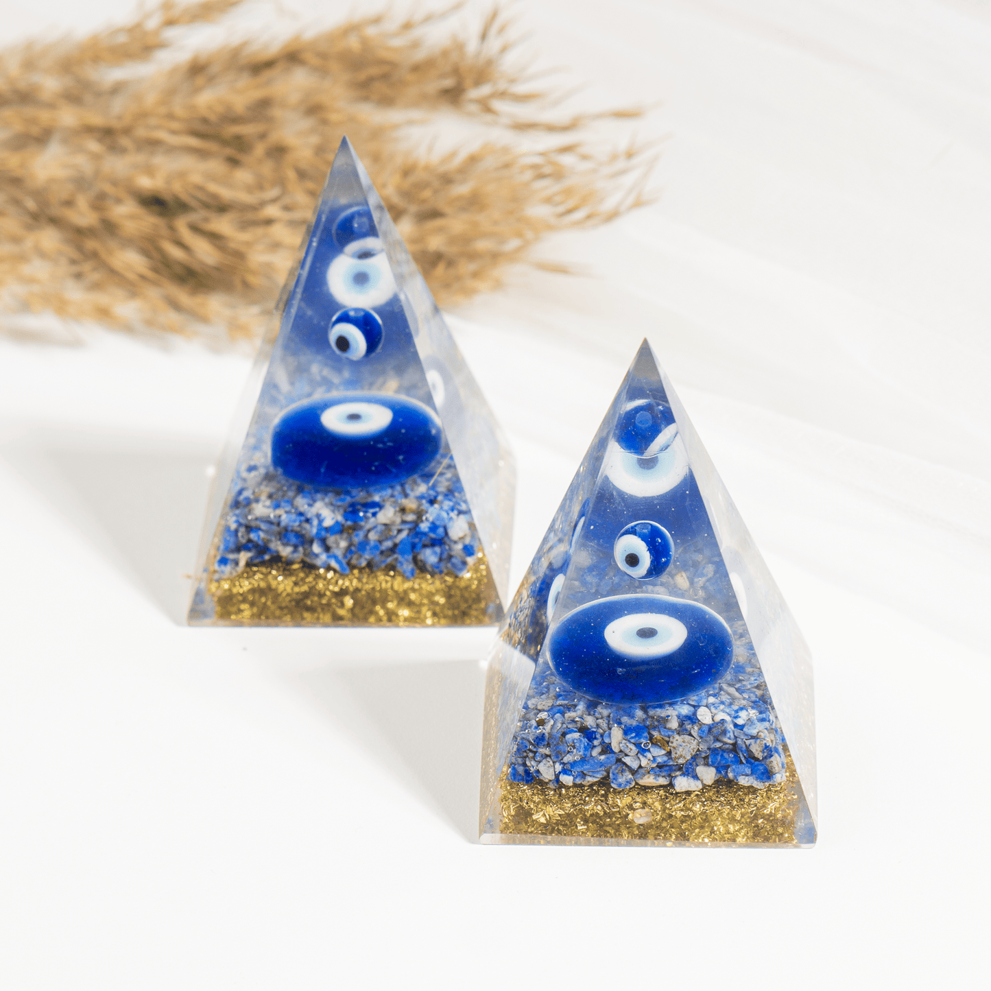 Evil Eye With Lapis Lazuli Orgone pyramid