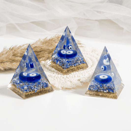 Evil Eye With Lapis Lazuli Orgone pyramid