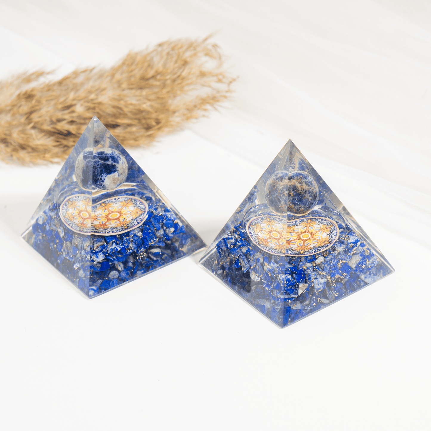 Orgone Pyramid | Lapis Lazuli Pyramid | Crystal Energy Pyramid