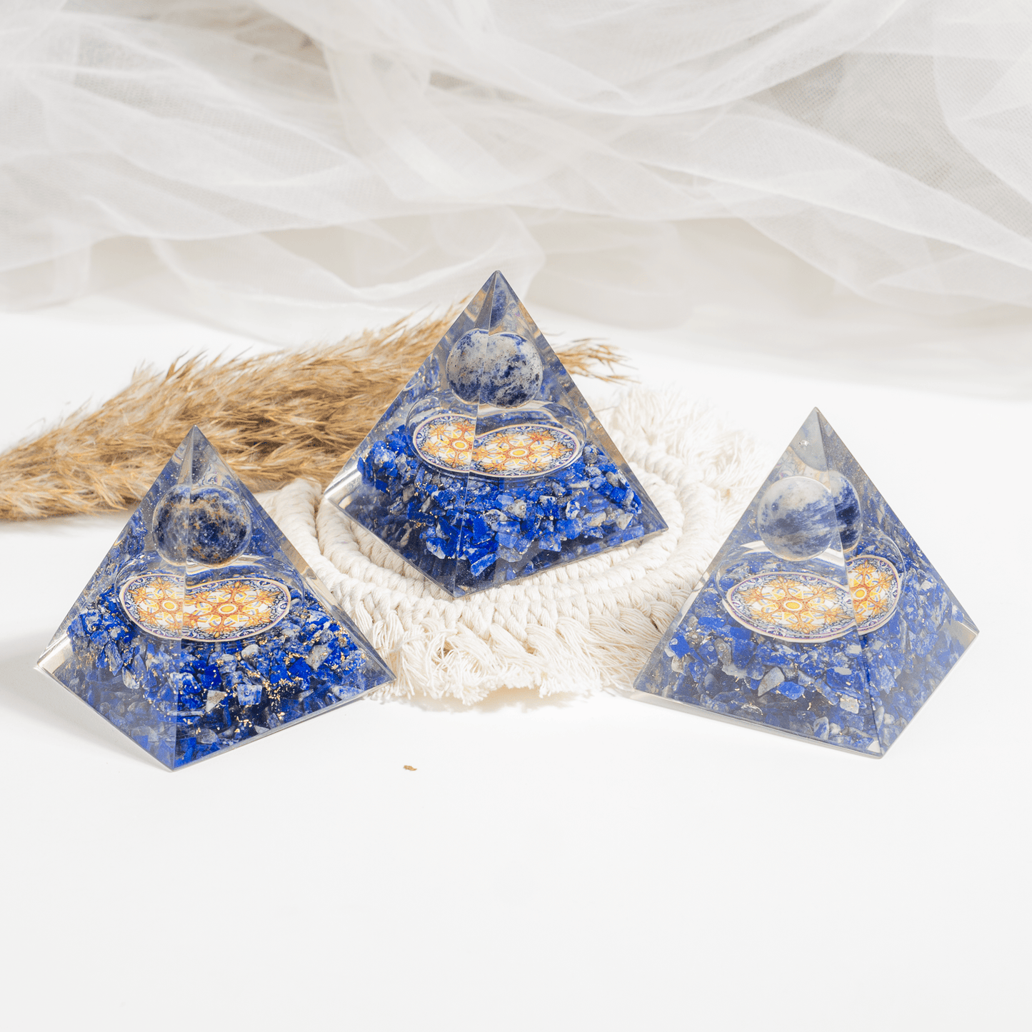 Orgone Pyramid | Lapis Lazuli Pyramid | Crystal Energy Pyramid