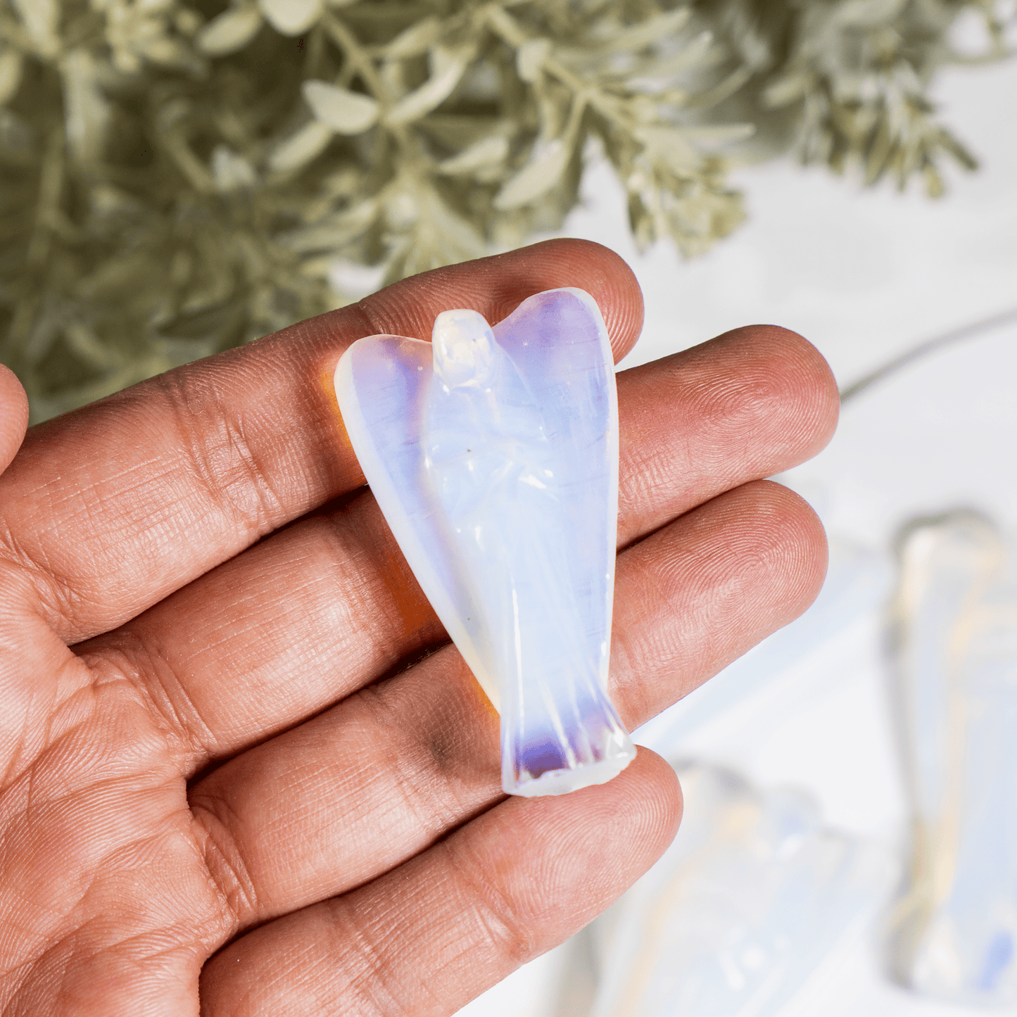 2'' Opal Angel, Gemstone Peace Angel