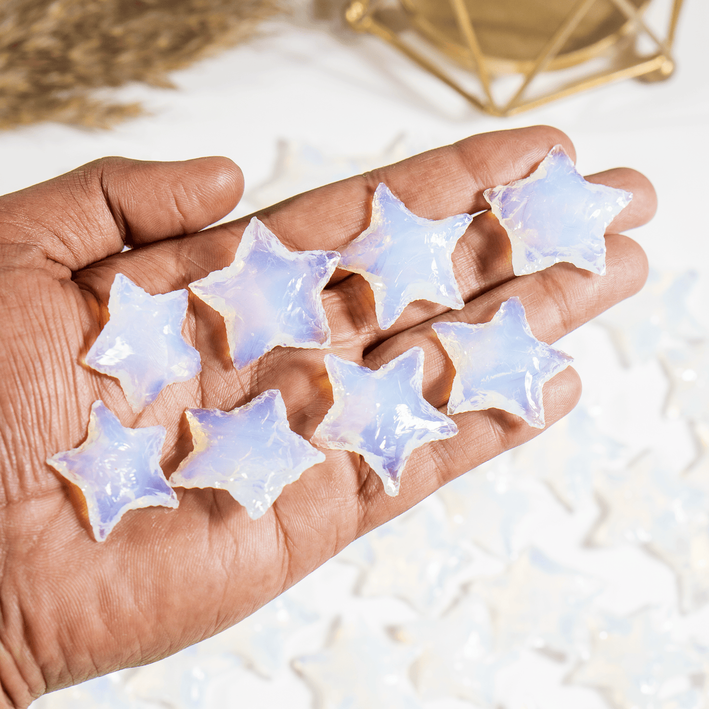 Opal Flat Stars Arrowhead Point.