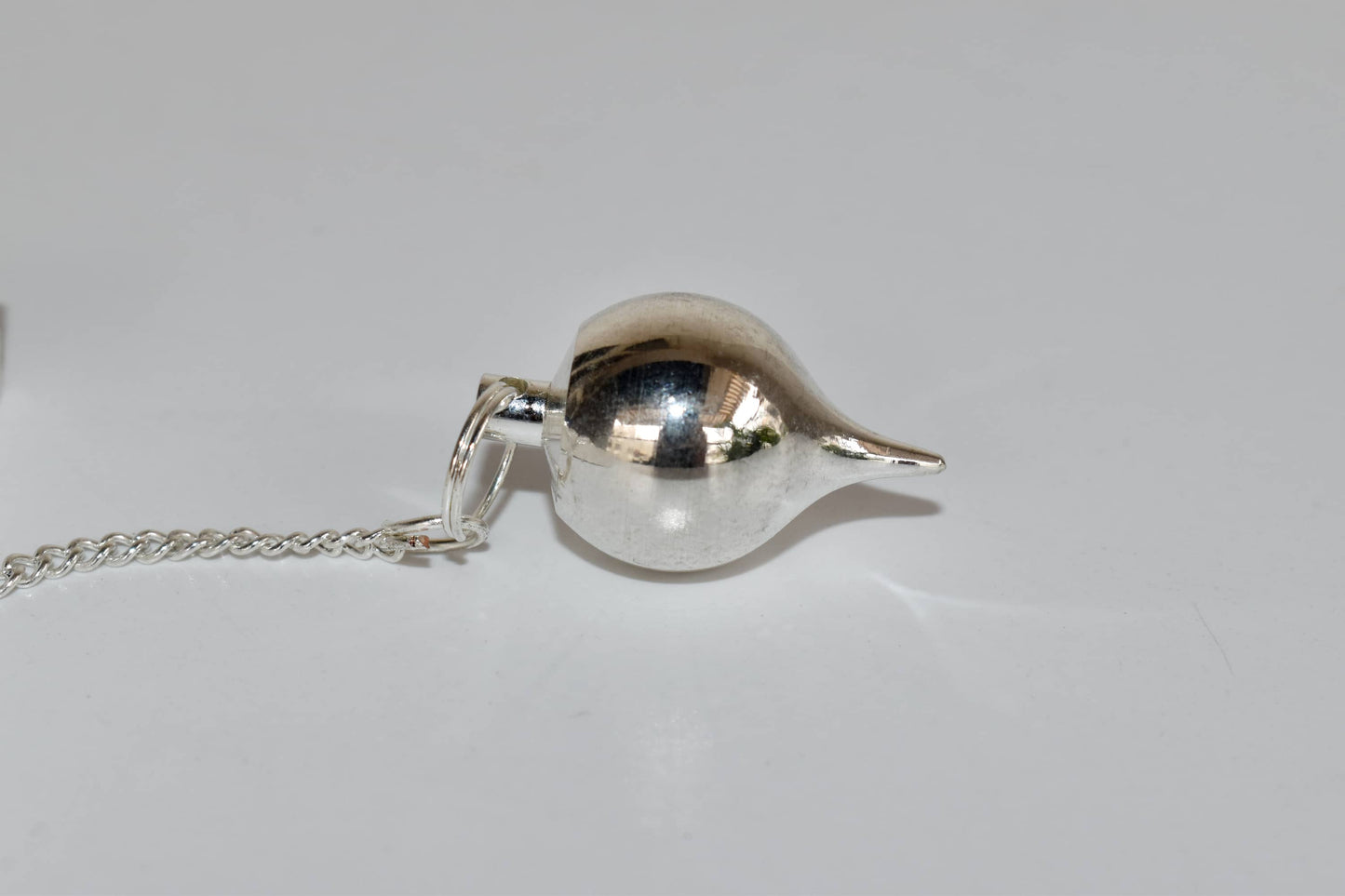 Silver Round Brass Ball Crystal Pendulum