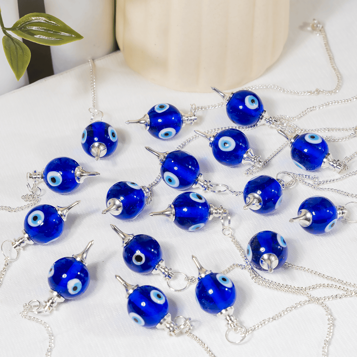 Evil Eye Ball Crystal Pendulum