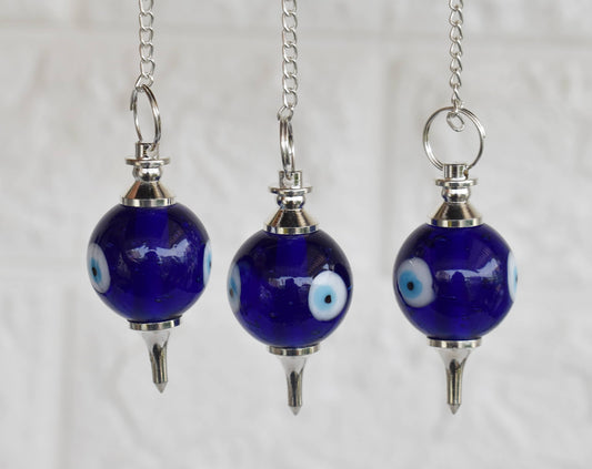 Evil Eye Ball Crystal Pendulum