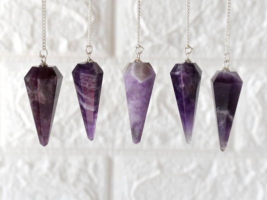 Amethyst Crystal Pendulum