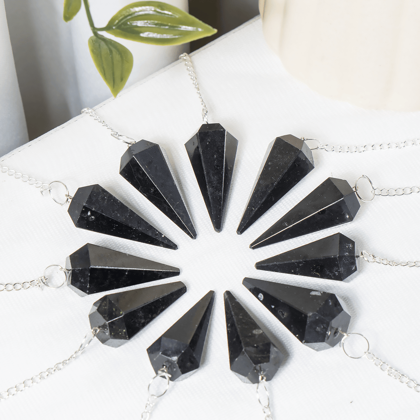 Black Tourmaline Crystal Pendulum