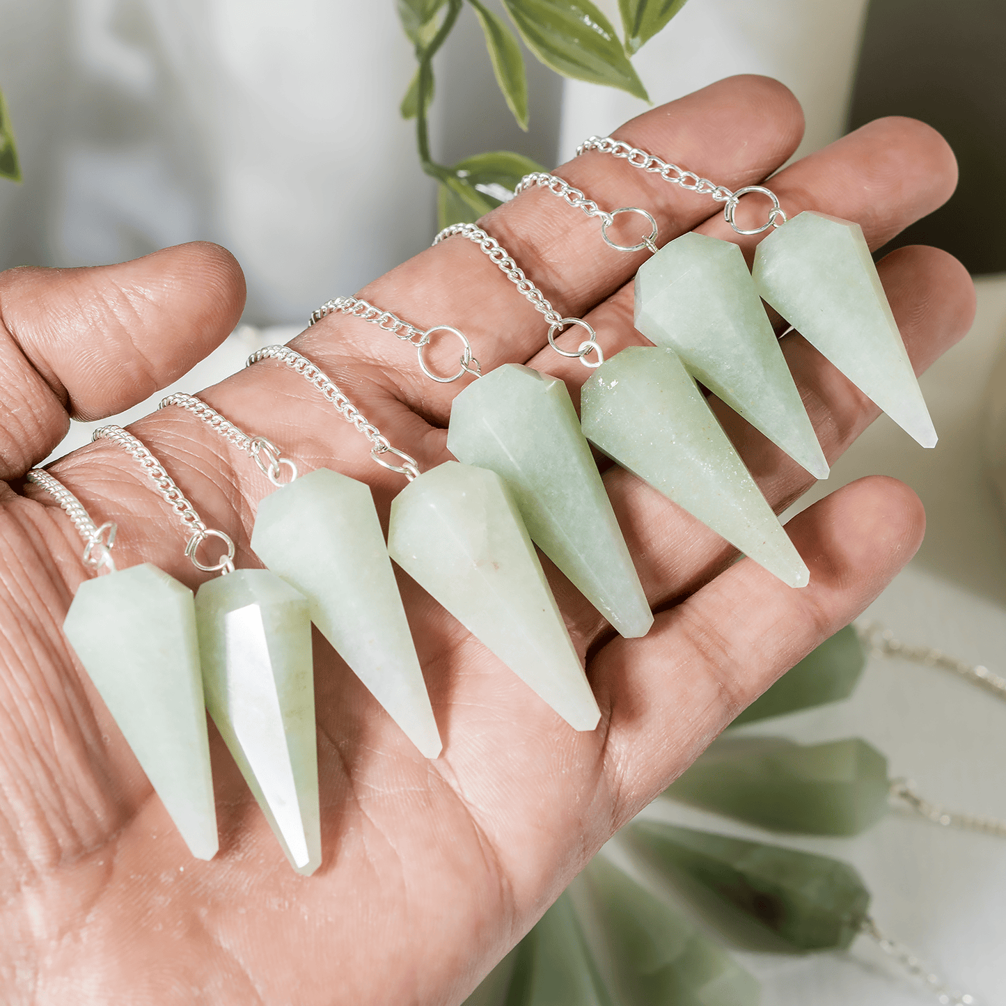Green Aventurine Crystal Pendulum